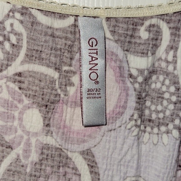 Y2K Gitano Plus Size Women's Boho Top Size 30/32 - Picture 2 of 4